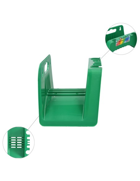 Soporte Para Mangueras De Jardín. Fijación a la Pared. Realizado en Plastico