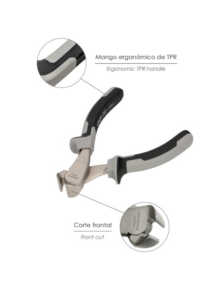Alicates Corte Frontal 150 mm. Acero Cromo Vanadio DIN-ISO 5748 Pelacables, Corta Cables, Pelador Cables
