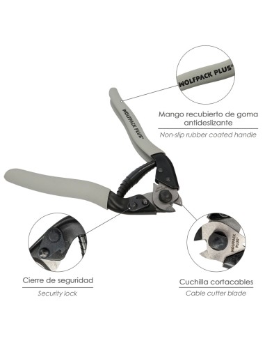 Cortacables 190 mm. Acero Corta Cables, Pelador Cables, Cortador De Cables.