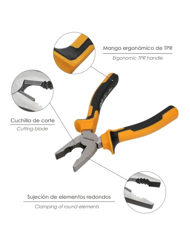 Alicates Universales 150 mm. Acero DIN 5746