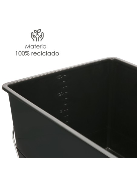 Cubeta Pintura 15 Litros Con Rejilla. Fabricado en Plastico. Cubeta Pintor, Cubo Pintura, Cubo Pintura con Rodillo,