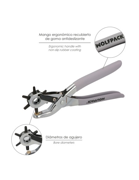 Sacabocados Estrella Alicates Agujeros, Perforador Cuero, Alicates Cinturones