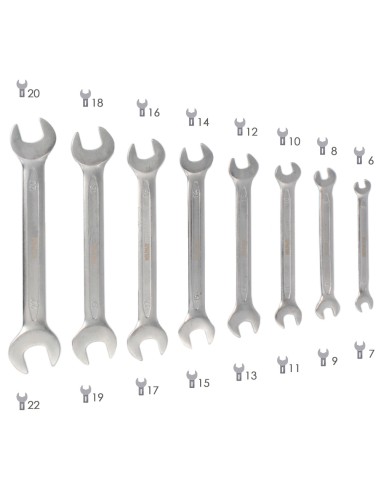 Juego Llaves Fijas Wolfpack 8 Piezas