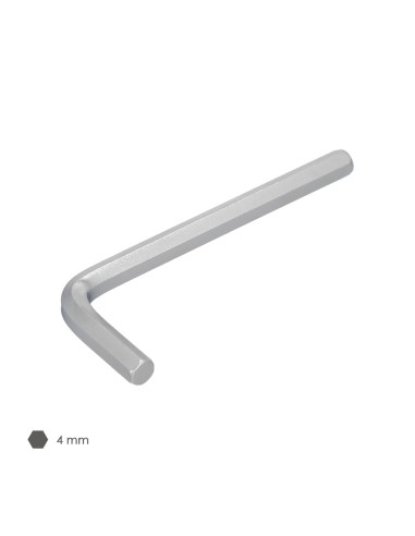 Llave Allen Standar Acero Cromo Vanadio Profesional 4,0 mm. Llave Hexagonal, Llave Allen Taller Mecanica, Llave Allen Bricolaje