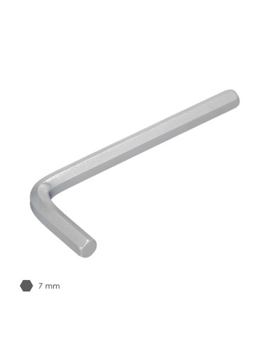 Llave Allen Standar Acero Cromo Vanadio Profesional 7,0 mm. Llave Hexagonal, Llave Allen Taller Mecanica, Llave Allen Bricolaje