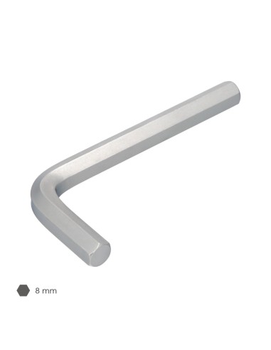 Llave Allen Standar Acero Cromo Vanadio Profesional 8,0 mm. Llave Hexagonal, Llave Allen Taller Mecanica, Llave Allen Bricolaje
