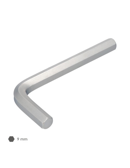 Llave Allen Standar Acero Cromo Vanadio Profesional 9,0 mm. Llave Hexagonal, Llave Allen Taller Mecanica, Llave Allen Bricolaje