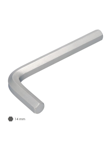 Llave Allen Standar Acero Cromo Vanadio Profesional 14 mm. Llave Hexagonal, Llave Allen Taller Mecanica, Llave Allen Bricolaje