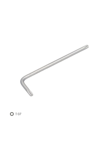Llave Torx Standar Acero Cromo Vanadio Profesional T07 mm. Llave Estrella, Llave Allen Estrella