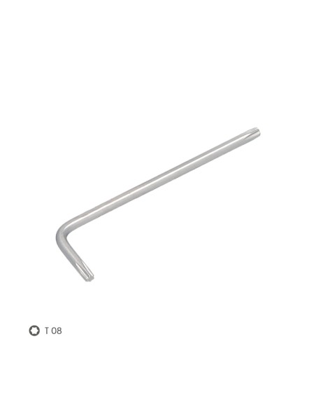 Llave Torx Standar Acero Cromo Vanadio Profesional T08 mm. Llave Estrella, Llave Allen Estrella