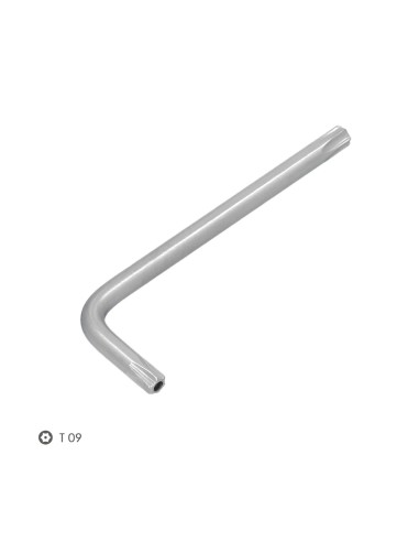 Llave Torx Inviolable Standar Acero Cromo Vanadio Profesional T09 mm. Llave Estrella, Llave Allen Estrella