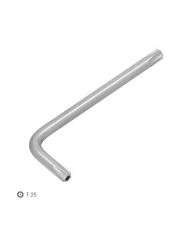 Llave Torx Inviolable Standar Acero Cromo Vanadio Profesional T25 mm. Llave Estrella, Llave Allen Estrella