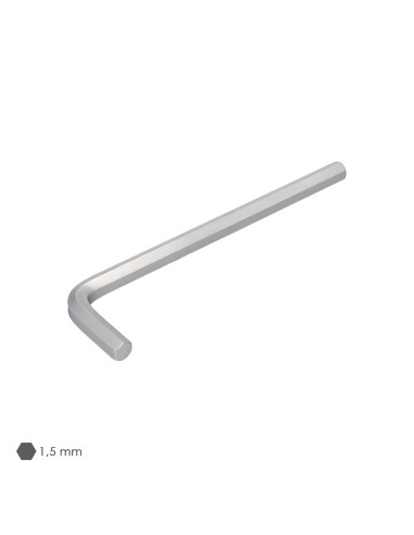 Llave Allen Larga Acero Cromo Vanadio Profesional 1,5 mm. Llave Hexagonal, Llave Allen Taller Mecanica, Llave Allen Bricolaje