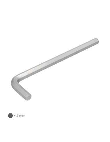 Llave Allen Larga Acero Cromo Vanadio Profesional 4,5 mm. Llave Hexagonal, Llave Allen Taller Mecanica, Llave Allen Bricolaje