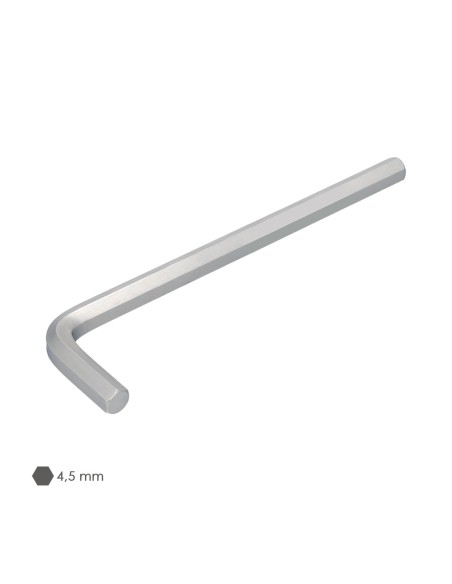 Llave Allen Larga Acero Cromo Vanadio Profesional 4,5 mm. Llave Hexagonal, Llave Allen Taller Mecanica, Llave Allen Bricolaje
