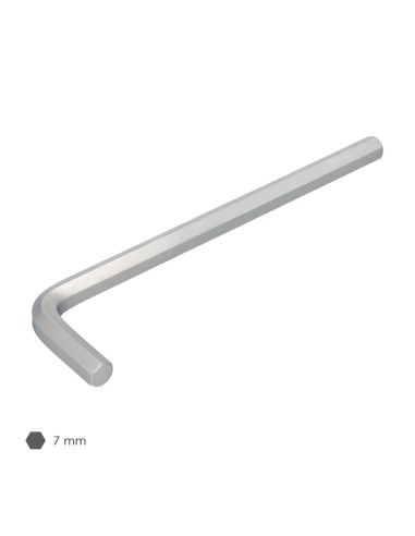 Llave Allen Larga Acero Cromo Vanadio Profesional 7,0 mm. Llave Hexagonal, Llave Allen Taller Mecanica, Llave Allen Bricolaje