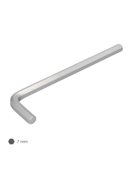 Llave Allen Larga Acero Cromo Vanadio Profesional 7,0 mm. Llave Hexagonal, Llave Allen Taller Mecanica, Llave Allen Bricolaje
