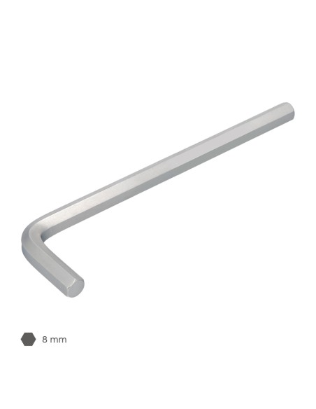 Llave Allen Larga Acero Cromo Vanadio Profesional 8,0 mm. Llave Hexagonal, Llave Allen Taller Mecanica, Llave Allen Bricolaje