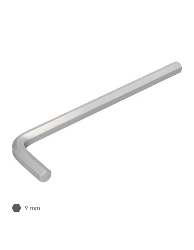 Llave Allen Larga Acero Cromo Vanadio Profesional 9,0 mm. Llave Hexagonal, Llave Allen Taller Mecanica, Llave Allen Bricolaje