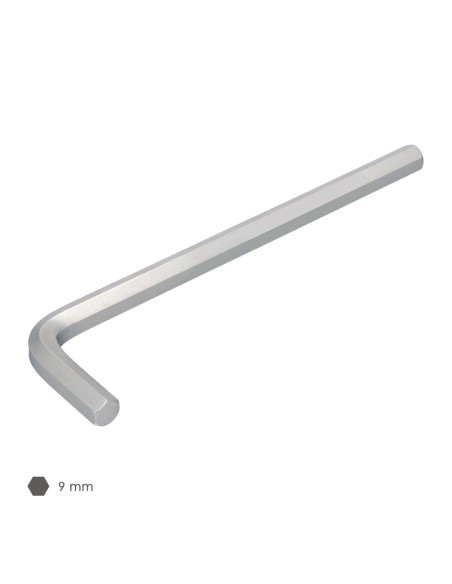 Llave Allen Larga Acero Cromo Vanadio Profesional 9,0 mm. Llave Hexagonal, Llave Allen Taller Mecanica, Llave Allen Bricolaje