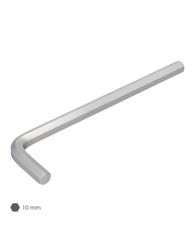 Llave Allen Larga Acero Cromo Vanadio Profesional 10,0 mm. Llave Hexagonal, Llave Allen Taller Mecanica, Llave Allen Bricolaje