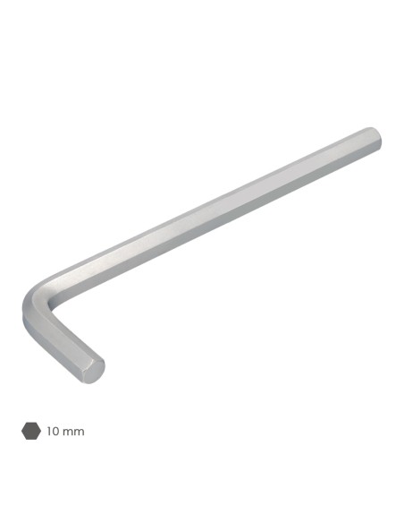 Llave Allen Larga Acero Cromo Vanadio Profesional 10,0 mm. Llave Hexagonal, Llave Allen Taller Mecanica, Llave Allen Bricolaje