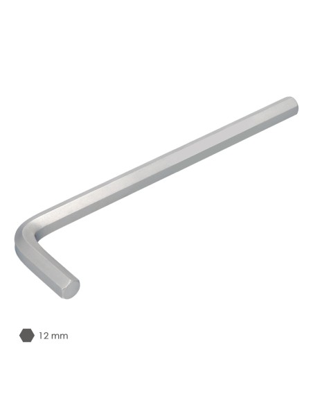 Llave Allen Larga Acero Cromo Vanadio Profesional 12,0 mm. Llave Hexagonal, Llave Allen Taller Mecanica, Llave Allen Bricolaje