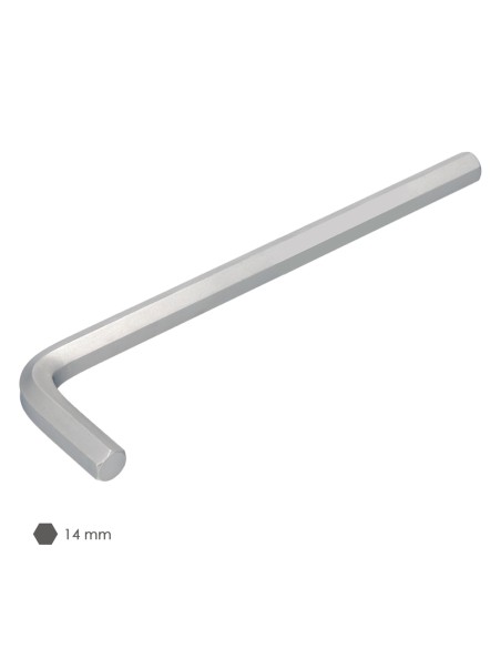 Llave Allen Larga Acero Cromo Vanadio Profesional 14,0 mm. Llave Hexagonal, Llave Allen Taller Mecanica, Llave Allen Bricolaje