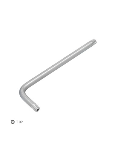 Llave Torx Inviolable Larga Acero Cromo Vanadio Profesional T09 mm. Llave Estrella, Llave Allen Estrella