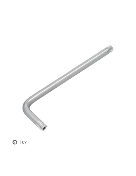 Llave Torx Inviolable Larga Acero Cromo Vanadio Profesional T09 mm. Llave Estrella, Llave Allen Estrella