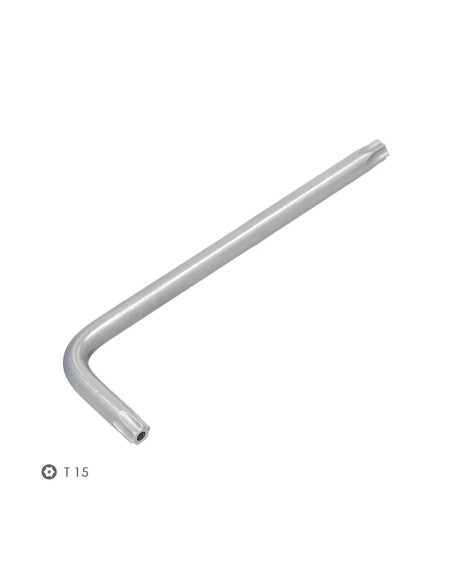 Llave Torx Inviolable Larga Acero Cromo Vanadio Profesional T15 mm. Llave Estrella, Llave Allen Estrella