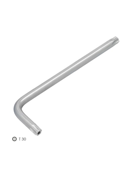 Llave Torx Inviolable Larga Acero Cromo Vanadio Profesional T30 mm. Llave Estrella, Llave Allen Estrella