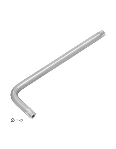Llave Torx Inviolable Larga Acero Cromo Vanadio Profesional T40 mm. Llave Estrella, Llave Allen Estrella