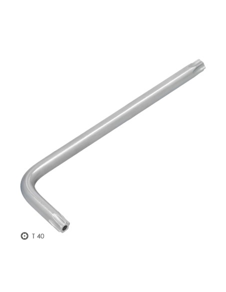 Llave Torx Inviolable Larga Acero Cromo Vanadio Profesional T40 mm. Llave Estrella, Llave Allen Estrella