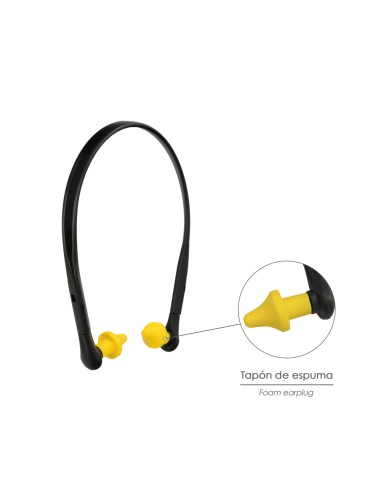 Tapones Oidos Con Banda SNR 26 DB.Protector Auditivo, Protector Ruido, Tapones Trabajar, Tapones Ruido Trabajo, Protección Oido,
