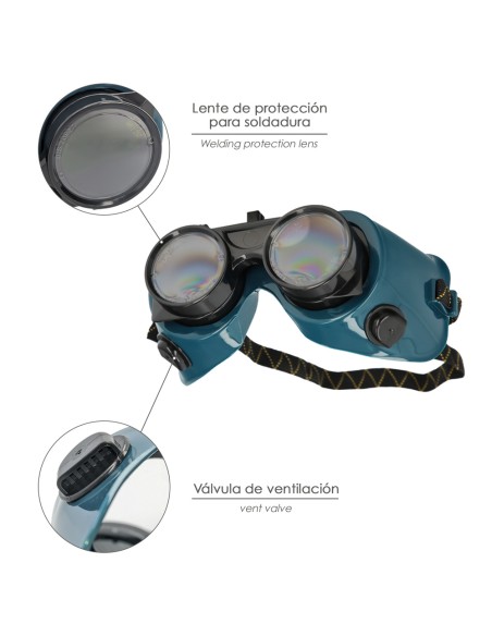Gafas Soldador Con Lentes Abatibles EN175