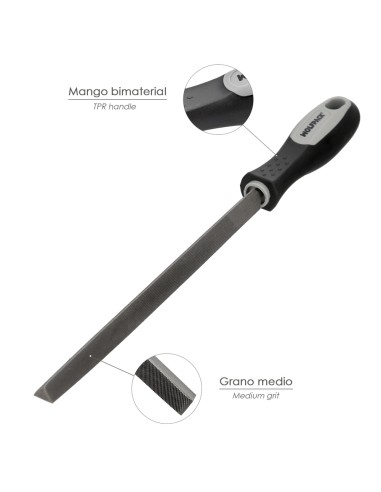 Lima Con Mango Triangulo Entrefina 4"