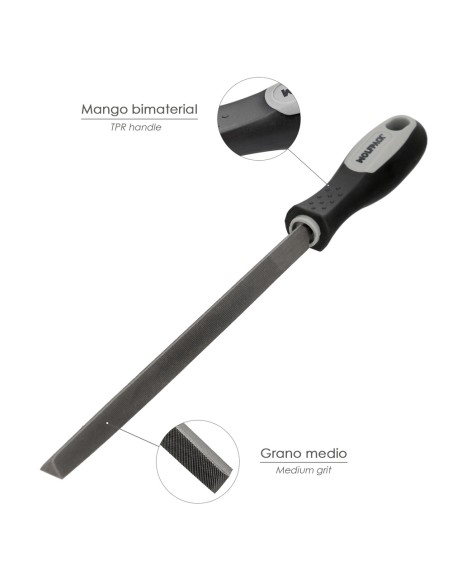 Lima Con Mango Triangulo Entrefina 4"