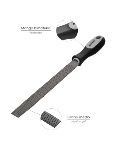 Escofina Con Mango Ebanista Entrefina 10"