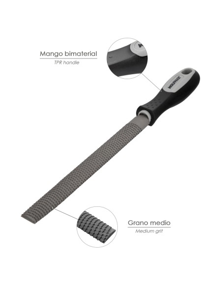 Escofina Con Mango Ebanista Entrefina 10"