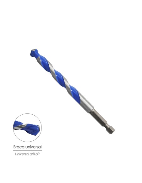 Broca Universal Hexagonal Ø 4,0 mm. (Blister 1 pieza)