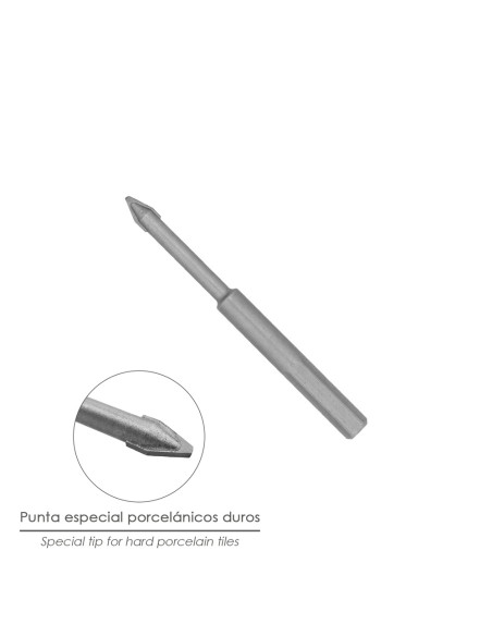 Broca Porcelanicos Duros Ø 8,0 mm.