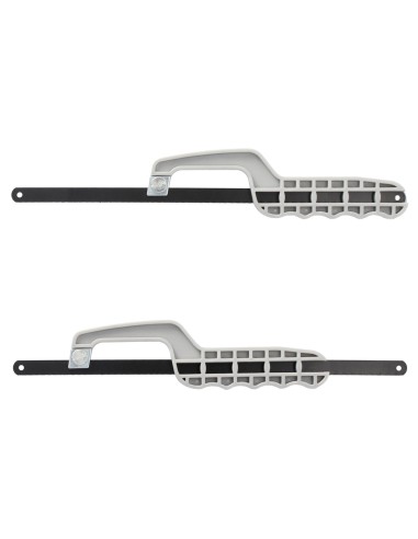 Mini Sierra Empuñadura Plastico Con Hoja 300 mm. Ajustable, Hoja Corte HSS, Serrucho, Segueta, Segueta, Mini Arco Sierra