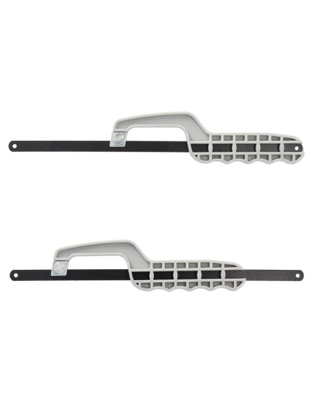 Mini Sierra Empuñadura Plastico Con Hoja 300 mm. Ajustable, Hoja Corte HSS, Serrucho, Segueta, Segueta, Mini Arco Sierra