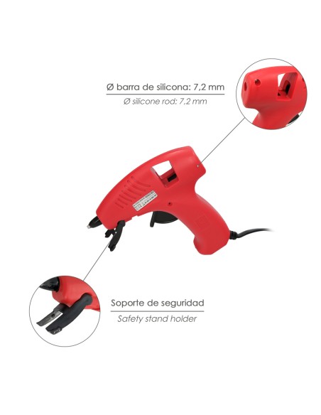 Pistola Termocolante Wolfpack-IDE 20w/ 7,5 mm Pequeña