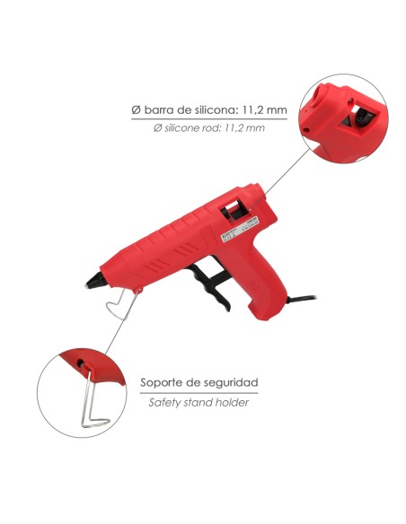 Pistola Termocolante Wolfpack-IDE 100 W. / 11,5 mm. Industrial