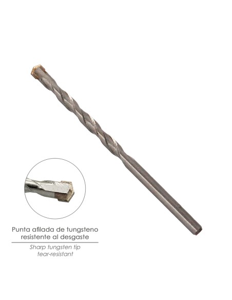 Broca Widia Piedra / Hormigón Ø 5 mm. Din 8039 Punta de Tungsteno.