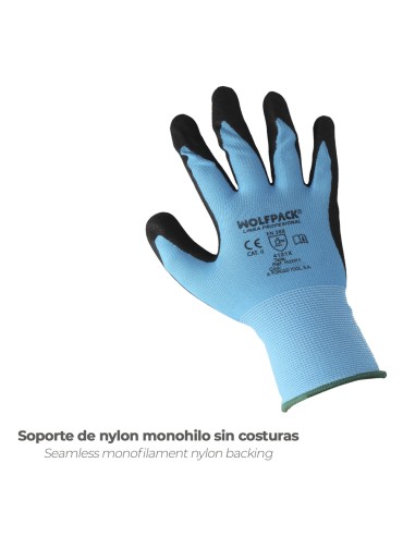 Guantes Nitrilo Reforzado Impregnado Talla 7"