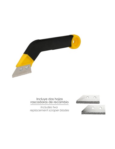 Rascador Juntas, Rascador Lechada, Rasqueta Junta Azulejos, Con 3 Hojas de Repuesto