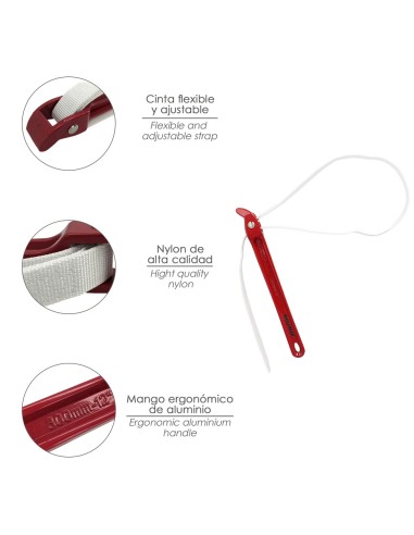 Llave Cinta Nylon Aluminio 30 cm. Cinta De 98 cm. Llave De Filtro Aceite, Llave Para Tubos, Llave Aflojatodo, Llave De Correa.